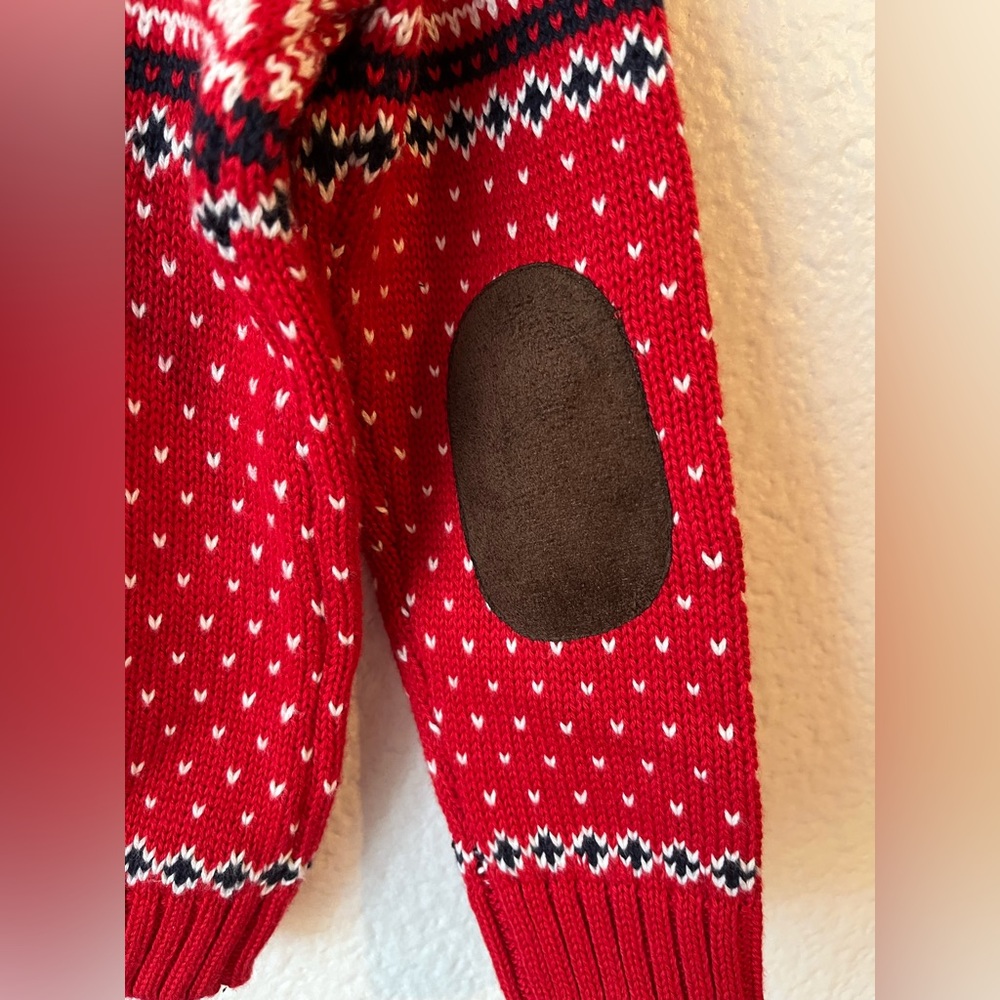 Janie & Jack Toddler 100% Cotton Fair Isle Holiday Knit Sweater 2T - Picture 8 of 11